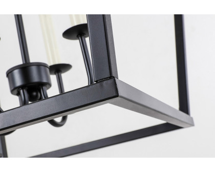 Elegant Maddox 1-Light Pendant - Black, L 20" (LD6008D20BK)