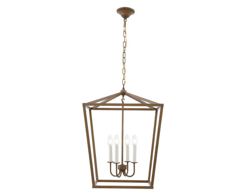 Elegant Maddox 1-Light Pendant - Gold, L 20" (LD6008D20G)