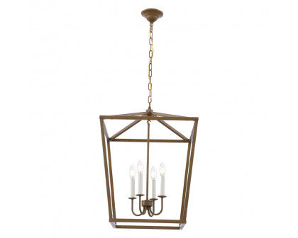 Elegant Maddox 1-Light Pendant - Gold, L 20" (LD6008D20G)