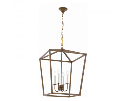 Elegant Maddox 1-Light Pendant - Gold, L 20" (LD6008D20G)