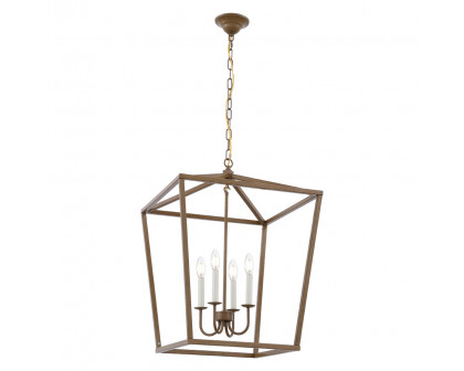 Elegant Maddox 1-Light Pendant - Gold, L 20" (LD6008D20G)