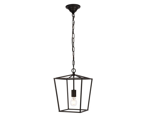 Elegant Maddox 1-Light Pendant - Black, L 9" (LD6008D9BK)