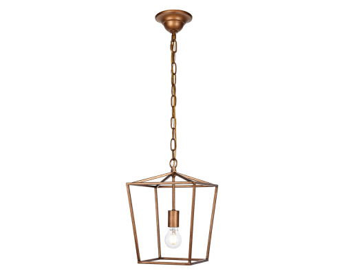 Elegant Maddox 1-Light Pendant - Gold, L 9" (LD6008D9G)