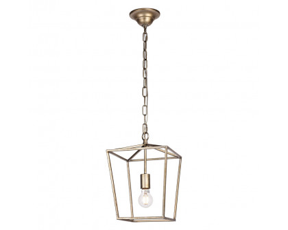 Elegant Maddox 1-Light Pendant - Silver, L 9" (LD6008D9S)