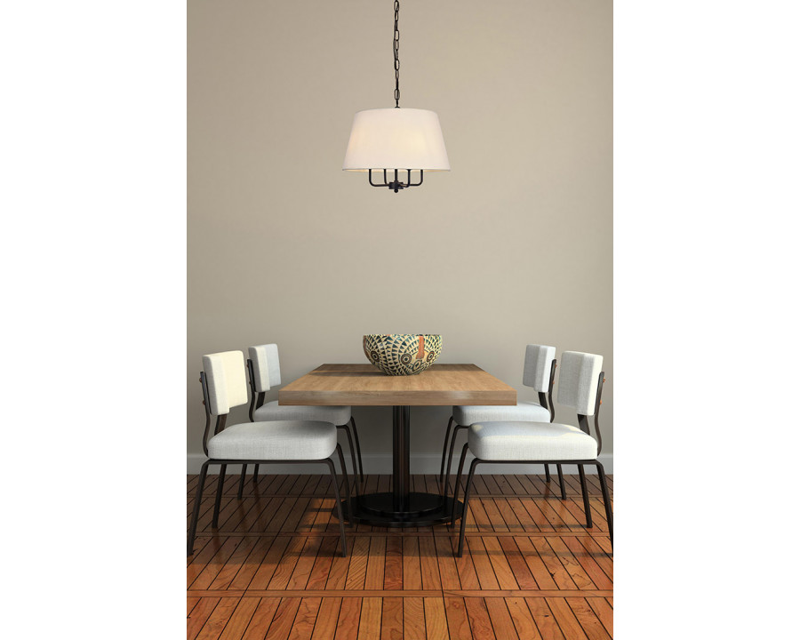 Elegant - Maple 4-Light Pendant (LD6009D17BK)