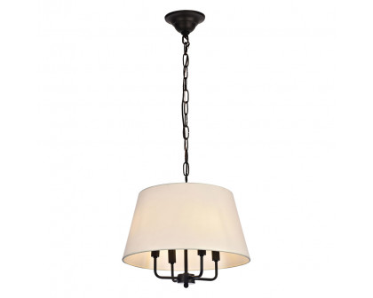 Elegant - Maple 4-Light Pendant (LD6009D17BK)