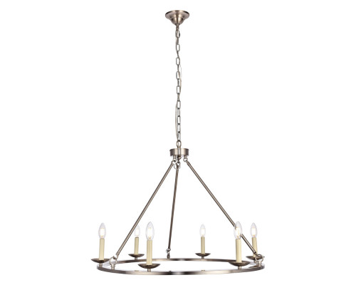 Elegant Maine 6-Light Chandelier - Burnished Nickel, L 32" (LD6010D32BN)