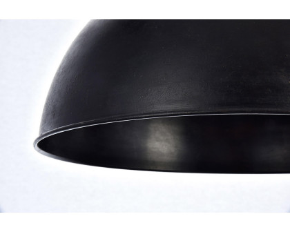 Elegant Pendant Light - Black, L 15" (LD6013D15BK)