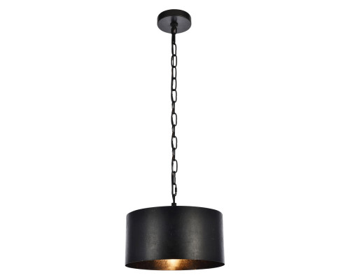 Elegant Miro 1-Light Pendant - Black, L 15" (LD6015D15BK)