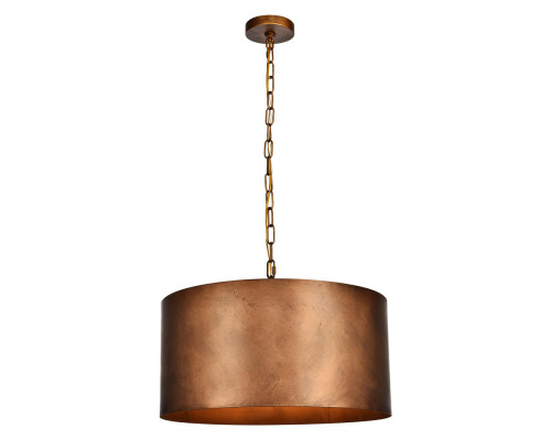 Elegant Miro 1-Light Pendant - Brass, L 20" (LD6015D20BR)