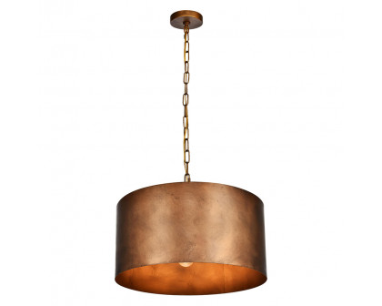 Elegant Miro 1-Light Pendant - Brass, L 20" (LD6015D20BR)