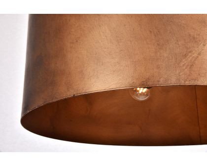 Elegant Miro 1-Light Pendant - Brass, L 20" (LD6015D20BR)