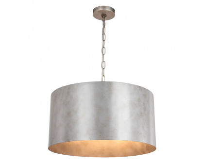 Elegant Miro 1-Light Pendant - Silver, L 20" (LD6015D20S)