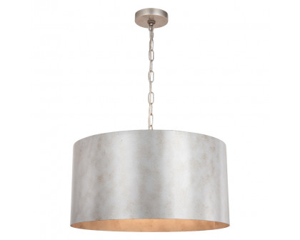 Elegant Miro 1-Light Pendant - Silver, L 20" (LD6015D20S)