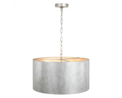 Elegant Miro 1-Light Pendant - Silver, L 20" (LD6015D20S)