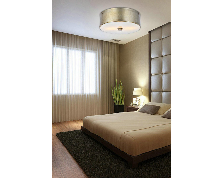 Elegant Flush Mount Light - Vintage Silver (LD6023)