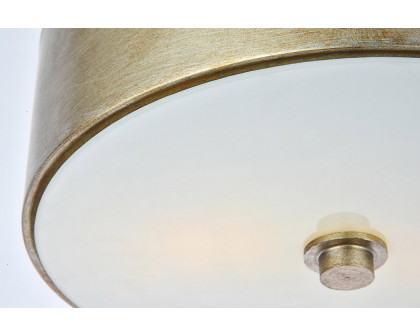 Elegant Flush Mount Light - Vintage Silver (LD6023)