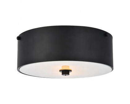 Elegant Flush Mount Light - Flat Black (LD6024)