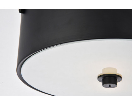 Elegant Flush Mount Light - Flat Black (LD6024)