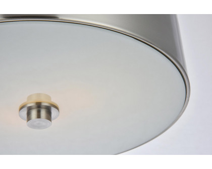 Elegant Flush Mount Light - Burnished Nickel (LD6025)