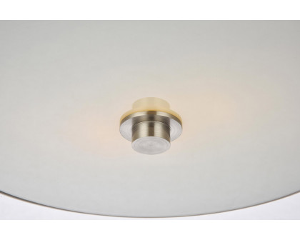 Elegant Flush Mount Light - Burnished Nickel (LD6025)