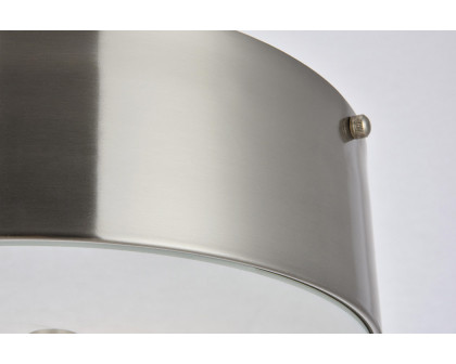 Elegant Flush Mount Light - Burnished Nickel (LD6025)