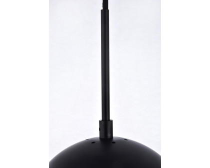 Elegant Pendant Light - Black/Glass Matte, L 8" (LD6026)