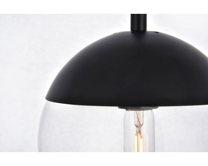 Elegant Pendant Light - Black, L 8" (LD6027)