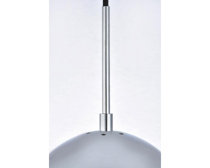 Elegant Pendant Light - Chrome/Glass Matte, L 8" (LD6028)