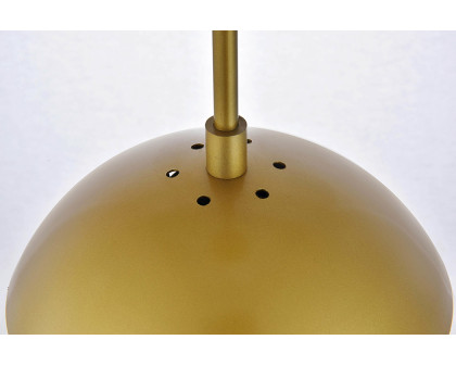 Elegant Pendant Light - Brass/Glass Matte, L 8" (LD6030BR)