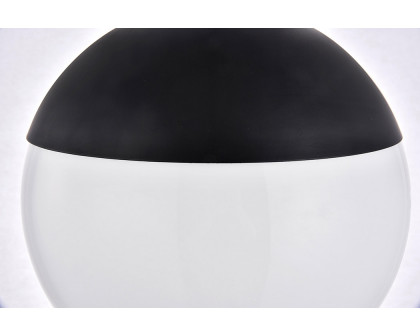 Elegant Pendant Light - Black/Glass Matte, L 10" (LD6032BK)