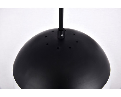 Elegant Pendant Light - Black/Glass Matte, L 10" (LD6032BK)