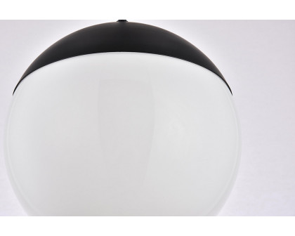 Elegant Pendant Light - Black/Glass Matte, L 10" (LD6032BK)