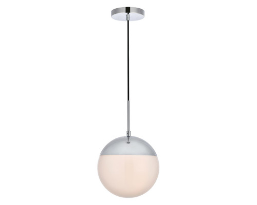 Elegant Pendant Light - Chrome/Glass Matte, L 10" (LD6034C)