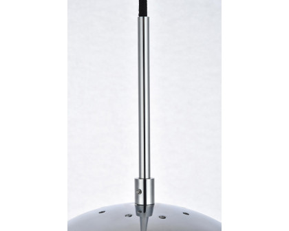 Elegant Pendant Light - Chrome/Glass Matte, L 10" (LD6034C)