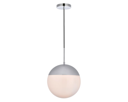 Elegant Pendant Light - Chrome/Glass Matte, L 12" (LD6040C)