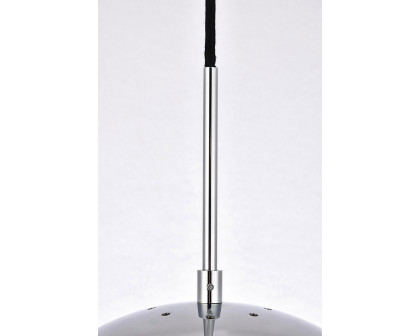 Elegant Pendant Light - Chrome/Glass Matte, L 12" (LD6040C)