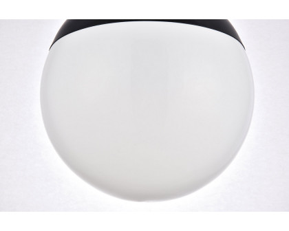 Elegant Pendant Light - Black/Glass Matte, L 14" (LD6044BK)