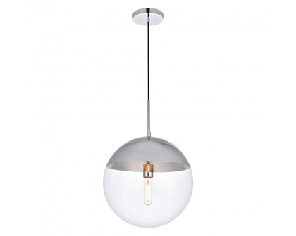 Elegant Pendant Light - Chrome, L 14" (LD6047C)