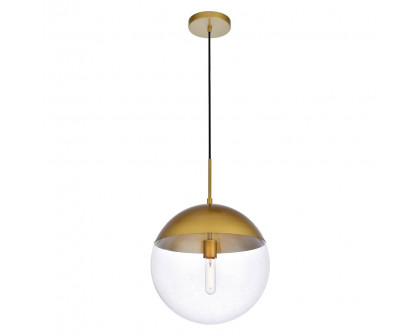 Elegant Pendant Light - Brass, L 14" (LD6049BR)