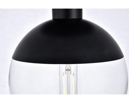 Elegant Flush Mount Light - Black, L 8" (LD6051BK)