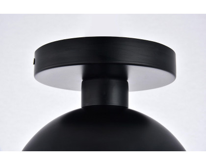 Elegant Flush Mount Light - Black, L 8" (LD6051BK)