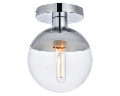 Elegant Flush Mount Light - Chrome, L 8" (LD6053C)