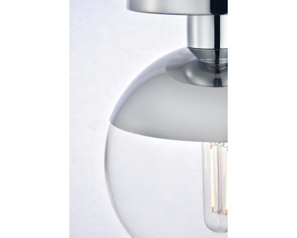 Elegant Flush Mount Light - Chrome, L 8" (LD6053C)