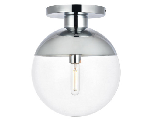 Elegant Flush Mount Light - Chrome, L 12" (LD6059C)