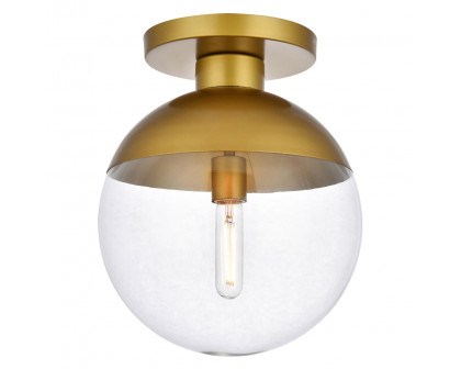 Elegant Flush Mount Light - Brass, L 12" (LD6061BR)