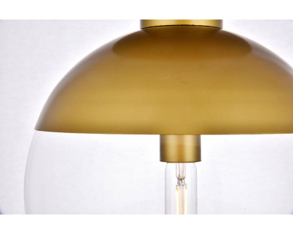 Elegant Flush Mount Light - Brass, L 12" (LD6061BR)