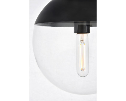 Elegant Flush Mount Light - Black, L 10" (LD6063BK)