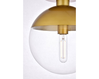 Elegant Flush Mount Light - Brass, L 10" (LD6067BR)