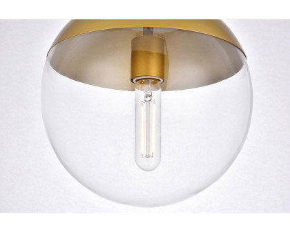 Elegant Flush Mount Light - Brass, L 10" (LD6067BR)